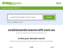 Tablet Screenshot of cookiesandcreamcraft.com.au
